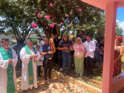 Festa em Louvor a SÃ£o SebastiÃ£o em Campo do Bugre Marcou Encerramento do Ciclo do Padre Edinaldo Mendes